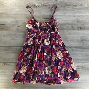 Floral Print A-line Dress